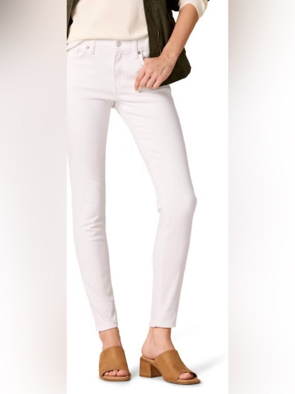 Women’s Skinny Jeans in White – Sleek Stretch Fit